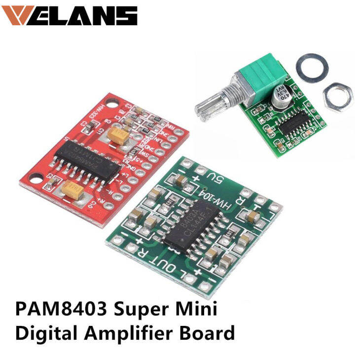 2x3W PAM8403 Mini Digital Amplifier Board - Class D with Pot Volume