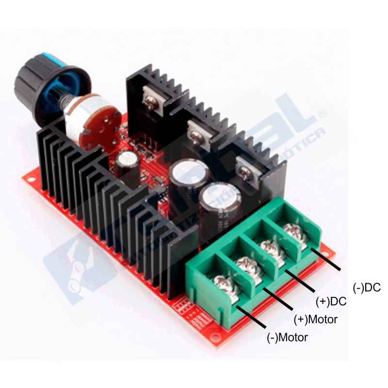 REGULADOR DE VELOCIDAD MOTOR DC PWM 3 A 6-28